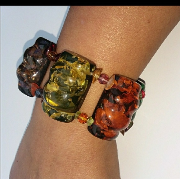 Sold Gems and crystals stretch bracelet - Picture 3 of 3